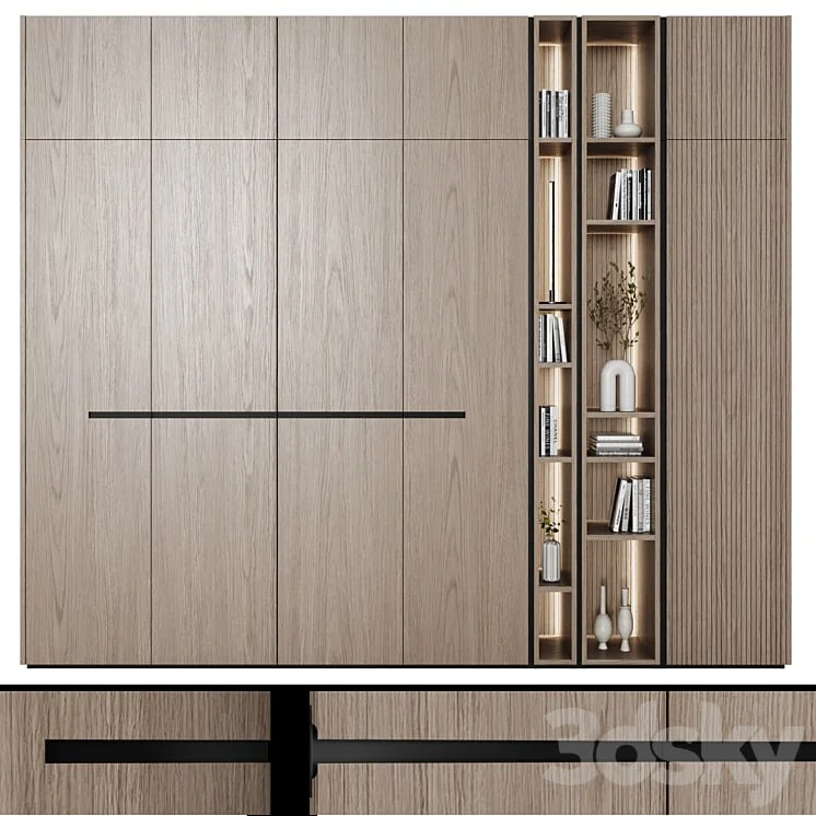 Cabinets modular in modern style 60